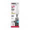6Pk - Satco 4w CA10 LED 2700K Candelabra Base Frosted Dimmable - 40w equiv